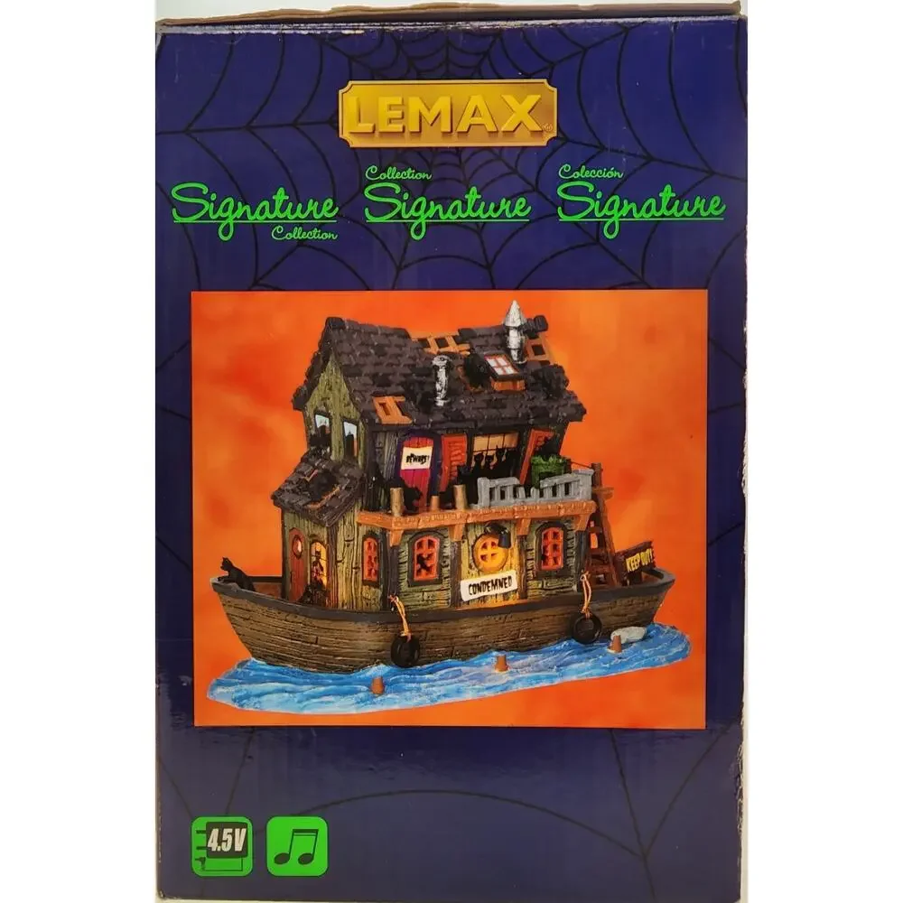 Lemax Spooky Town Signature Series (2014) Haunted Houseboat 45666-Retired